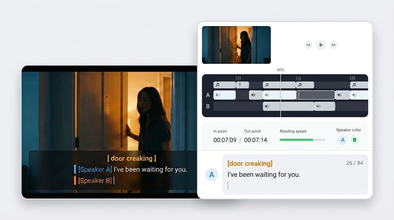 SDH · 배리어프리 자막 제작